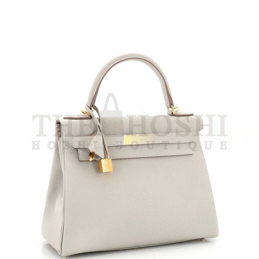 H**me5 KELLY 28 HANDBAG MUSHROOM TOGO WITH GOLD HARDWARE (28*22*10cm) Master Quality